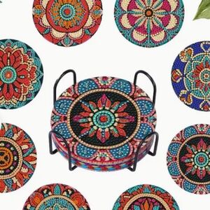 Mandala Diamond Art DIY Coaster Set